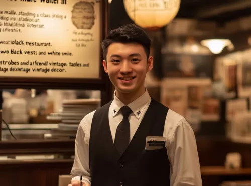 레스토랑 웨이터